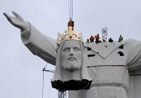 Figura Chrystusa Króla w Świebodzinie ma już 13 lat. Tak ją stawiano