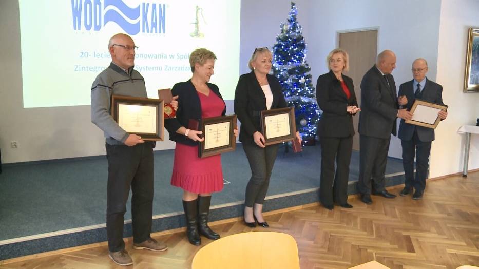 Nagrody dla pracowników wodociągów i kanalizacji w Olsztynie 
