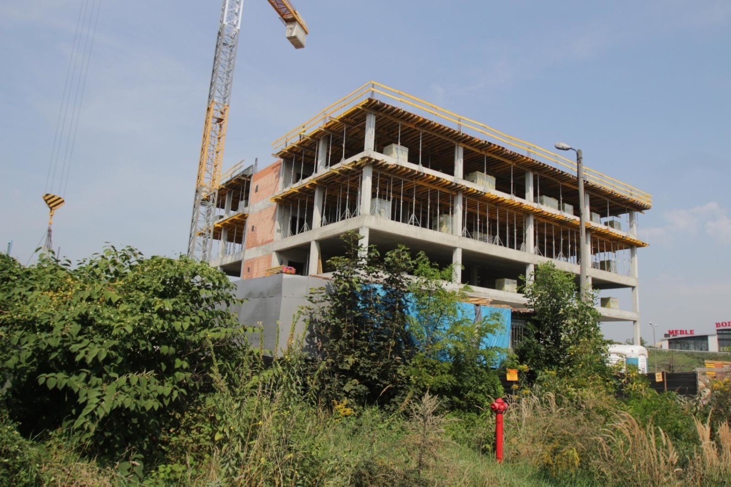 Budowa biurowca DTŚ Office Center w Chorzowie