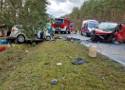 Wypadek na trasie Piła-Skórka. Osobówka zderzyła się z busem 