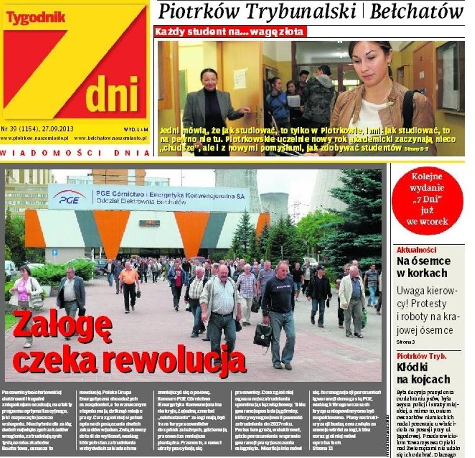 Tygodnik "7 Dni" w Piotrkowie i Bełchatowie