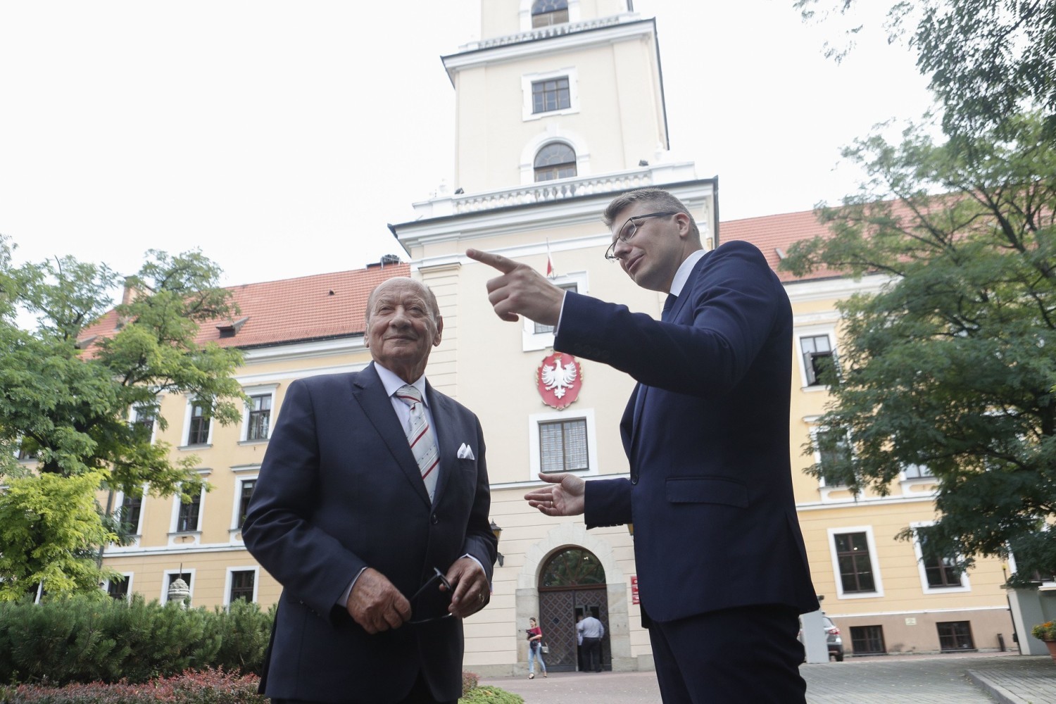 Zamek Lubomirskich w Rzeszowie wizyta Marcina Warchoła i Tadeusza Ferenca