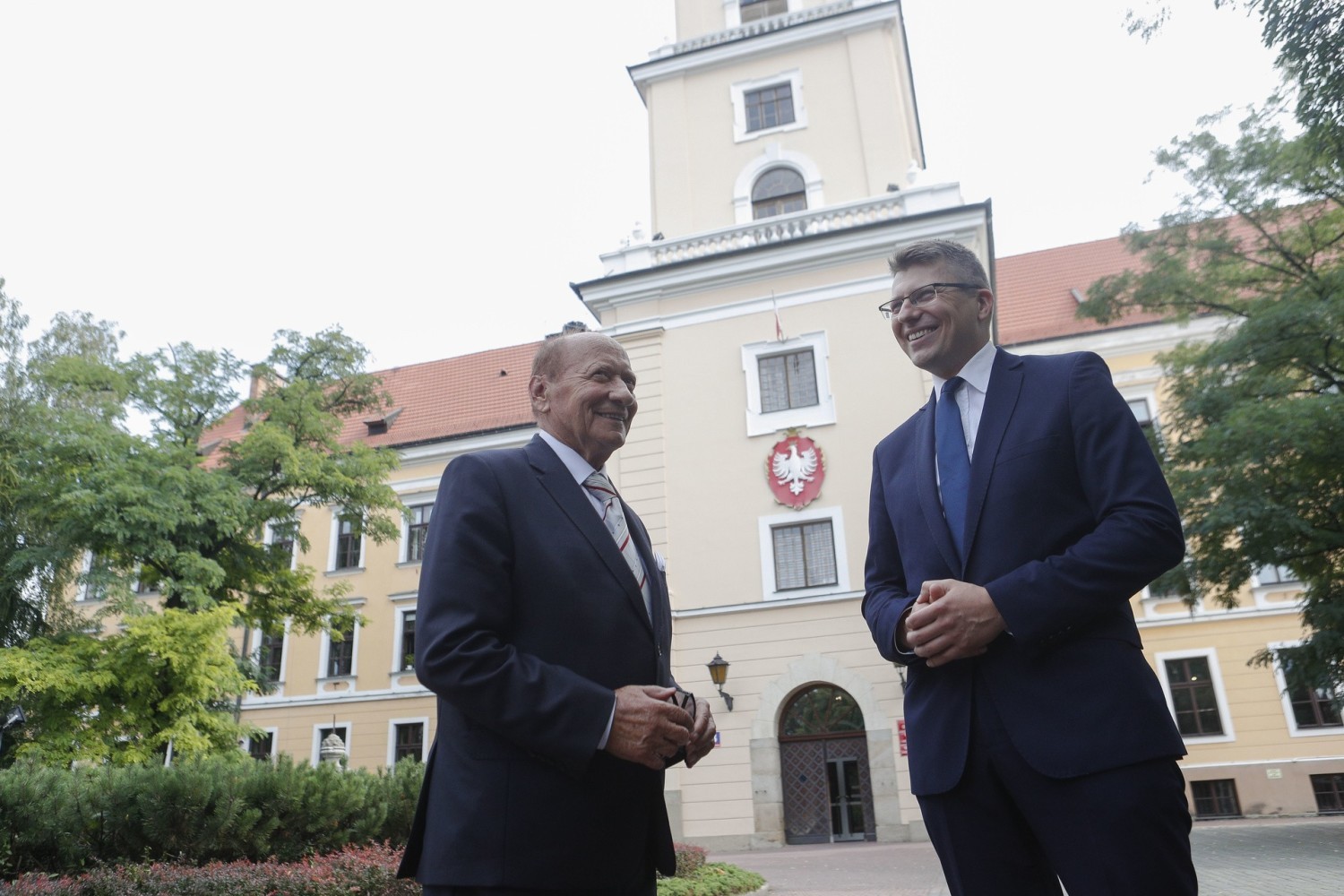 Zamek Lubomirskich w Rzeszowie wizyta Marcina Warchoła i Tadeusza Ferenca