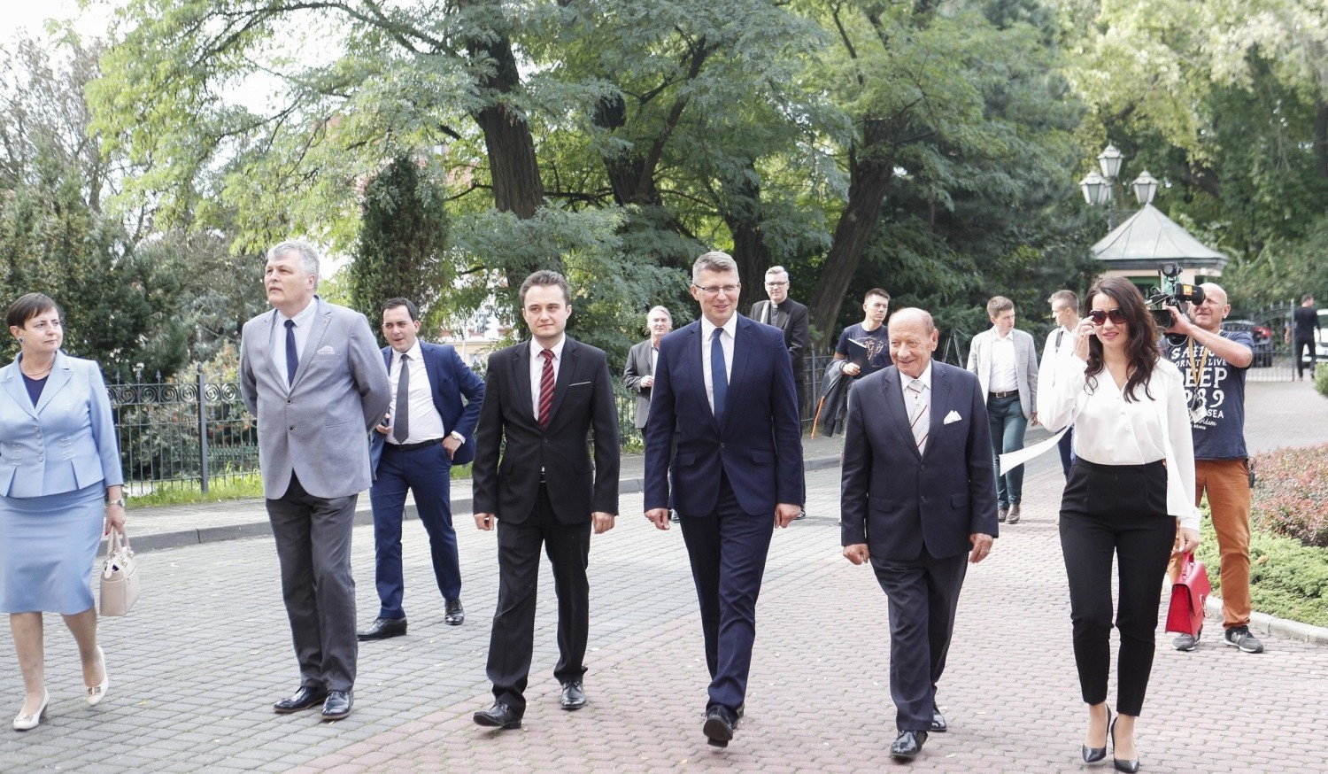 Zamek Lubomirskich w Rzeszowie wizyta Marcina Warchoła i Tadeusza Ferenca
