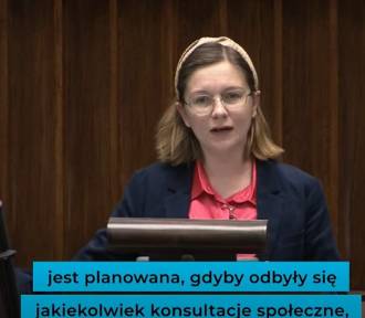 Posłanka Matysiak w Sejmie mówiła o sortowni odpadów w Gawronach