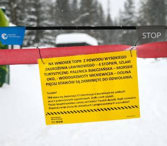 Trudna sytuacja pogodowa w Małopolsce, cały obszar Tatr zamknięty do odwołania