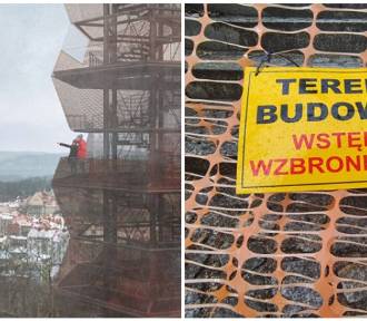 Rozpoczęła się budowa wieży widokowej przy Harcówce. Wycinka i zamknięcia! FOTO