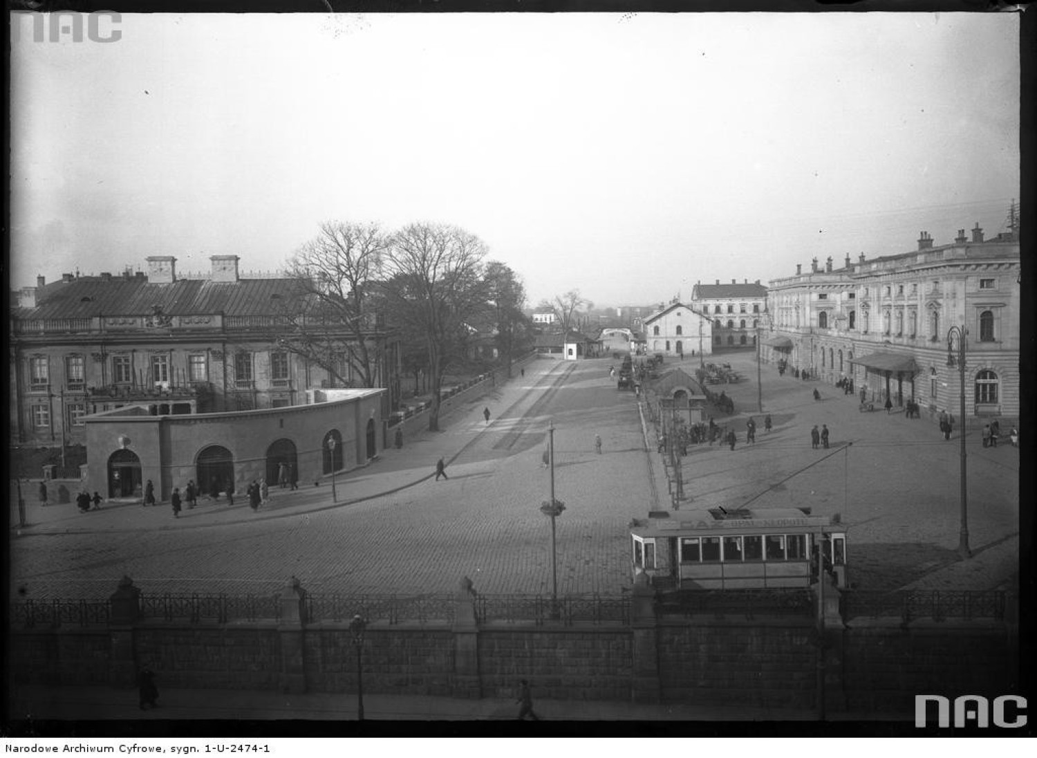 Dworzec Główny i plac Kolejowy w Krakowie, 1927 rok