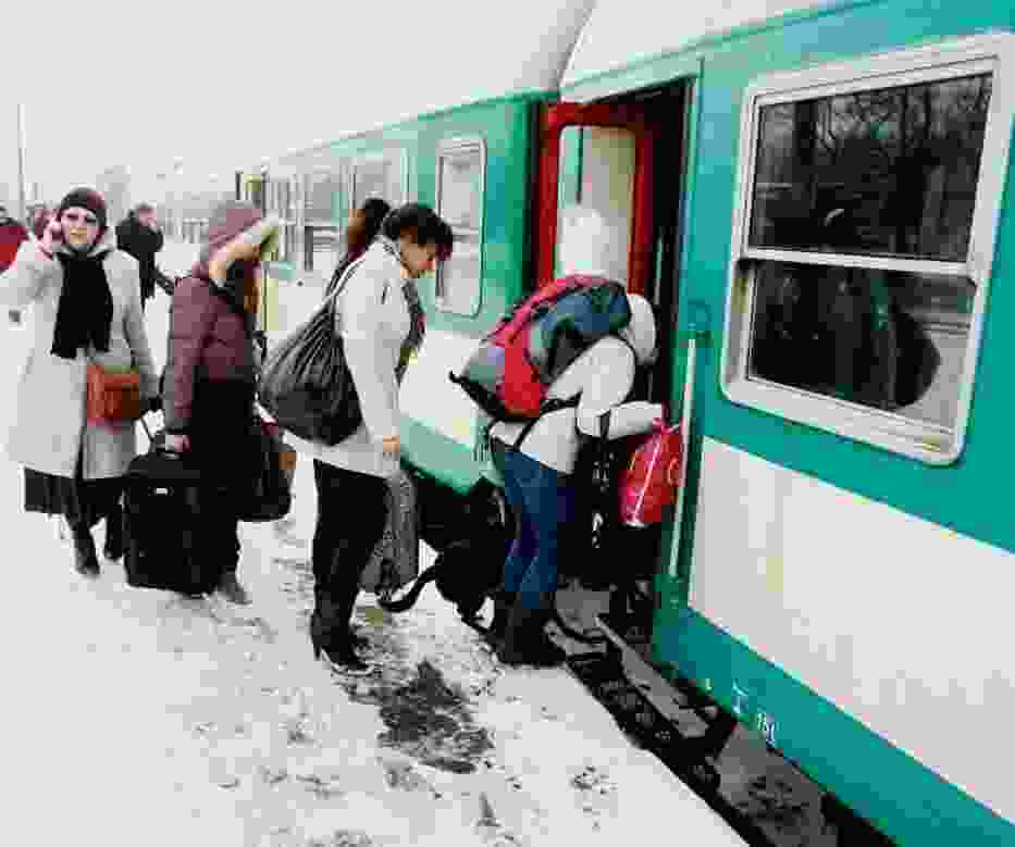 Różne niespodzianki mogą nas spotkać zimą w pociągach