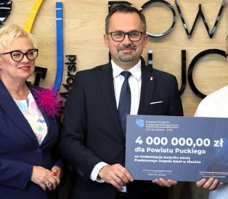 Puck: Ponad 20 milionów złotych dofinansowania dla gmin i powiatu puckiego | WIDEO