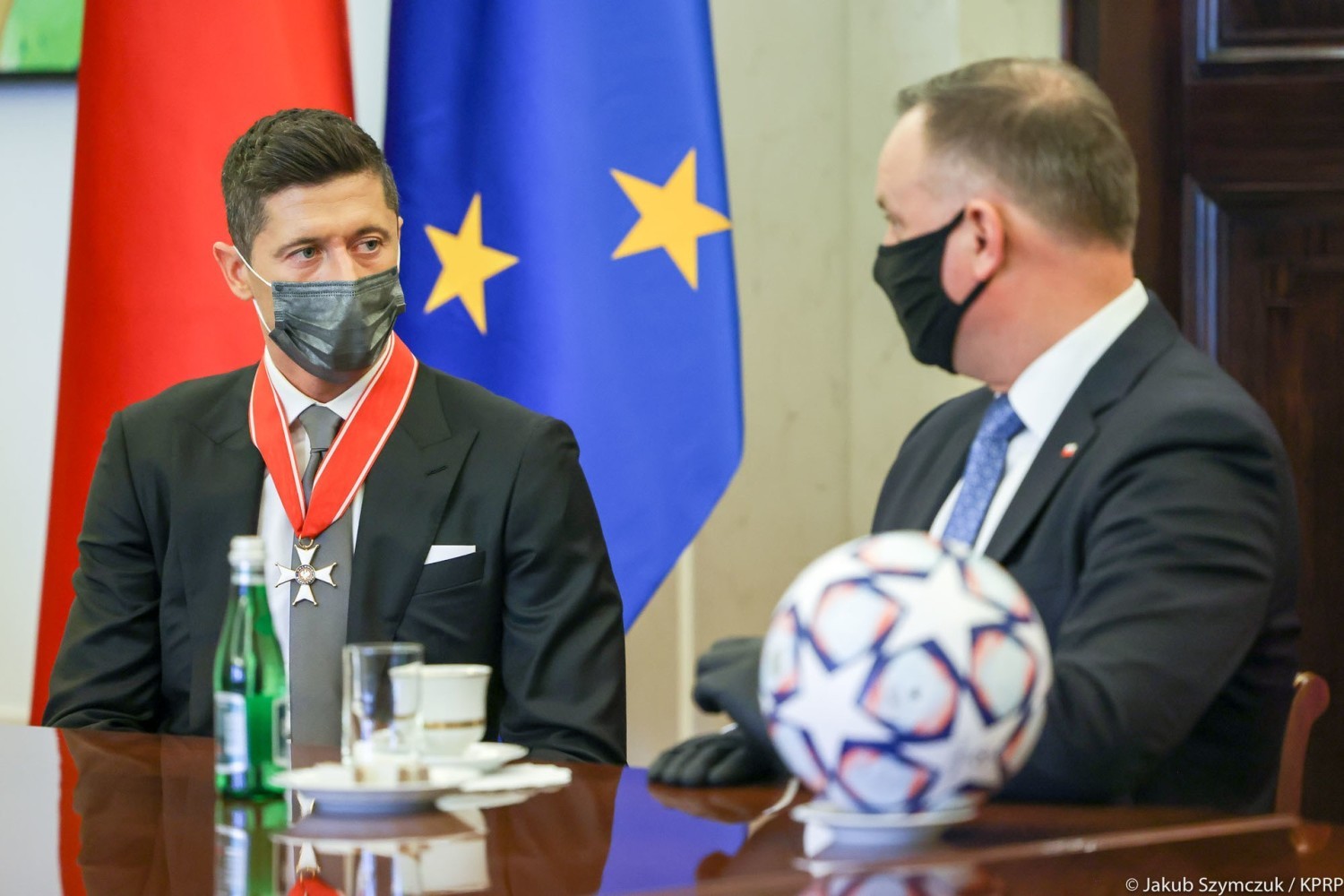 Andrzej Duda i Robert Lewandowski