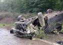 Śmiertelny wypadek z udziałem samochodu osobowego na trasie Jastrowie - Wałcz