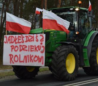 Rolnicy ruszyli na Żagań w sto ciągników i aut osobowych!