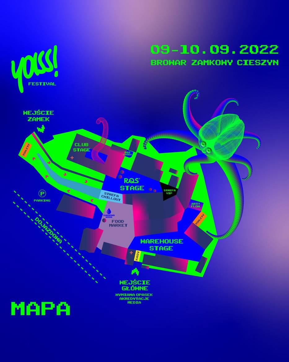 Yass! Festival 2022, mapa
