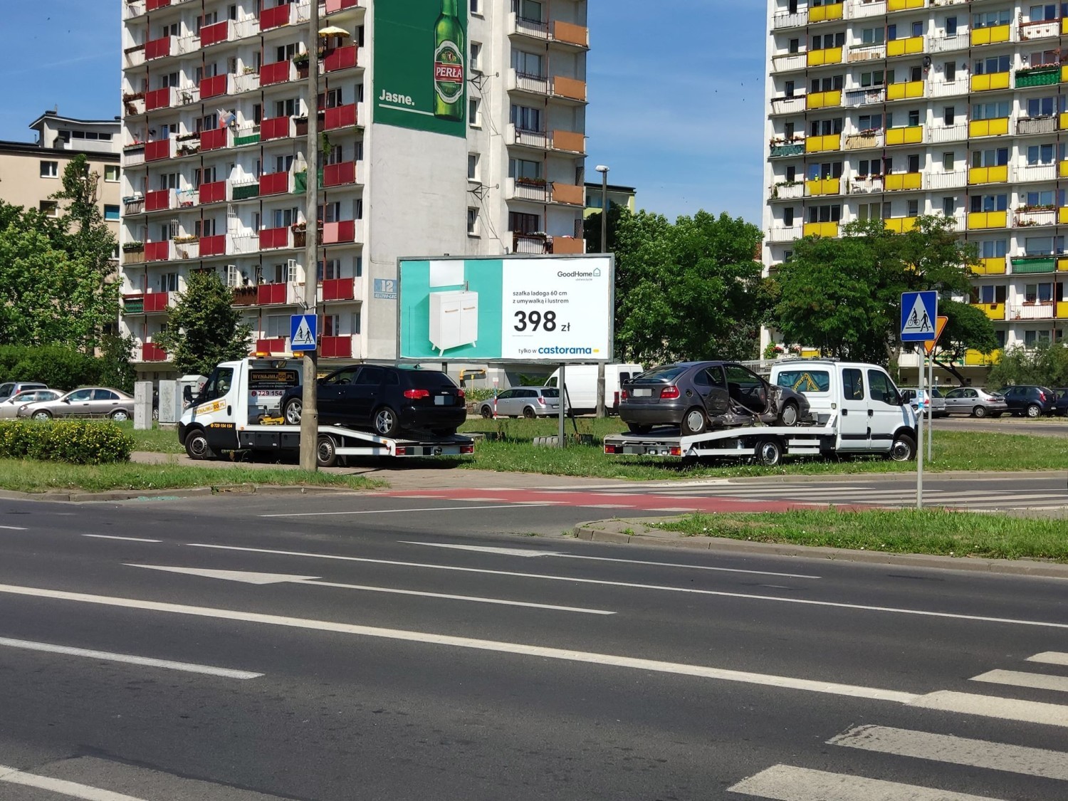 Do groźnie wyglądającego zdarzenia doszło dziś około godziny 10 na Alei 700-lecia