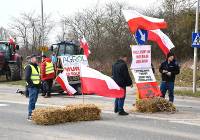 Rolnicy z gminy Prabuty protestowali w Raniewie. Zablokowany odcinek DW 521