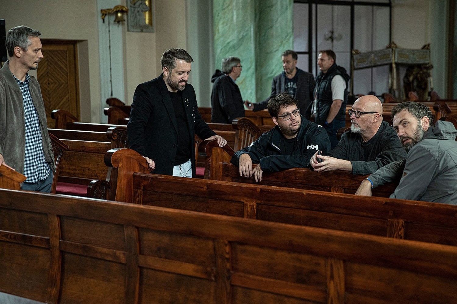 Wojciech Smarzowski z ekipą pojawił się w Starym Fordonie, poszukując odpowiedniej wielkości kościoła, w którym można by było nagrać ceremonię ślubu