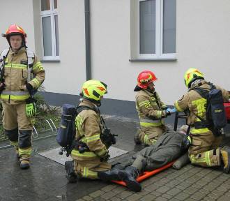Tak wyglądały strażackie ćwiczenia w kościele św. Józefa w Chełmnie. Mamy zdjęcia