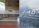 W Tarnowie powstały wodne murale. Grafiki i napisy pojawiają się na ulicach gdy pada deszcz i mają rozchmurzyć mieszkańców
