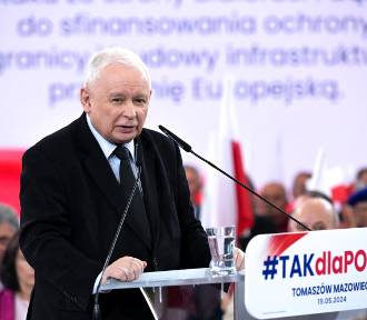 Jarosław Kaczyński w Tomaszowie przedstawił plan "Siedem razy tak"