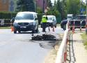 Tragiczny wypadek pod Wrocławiem. Zapalił się motor, motocyklista zginął na miejscu, kobieta trafiła do szpitala [FILM]