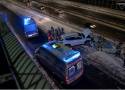 W Sosnowcu samochód spadł z parkingu kilka metrów w dół! Jest WIDEO