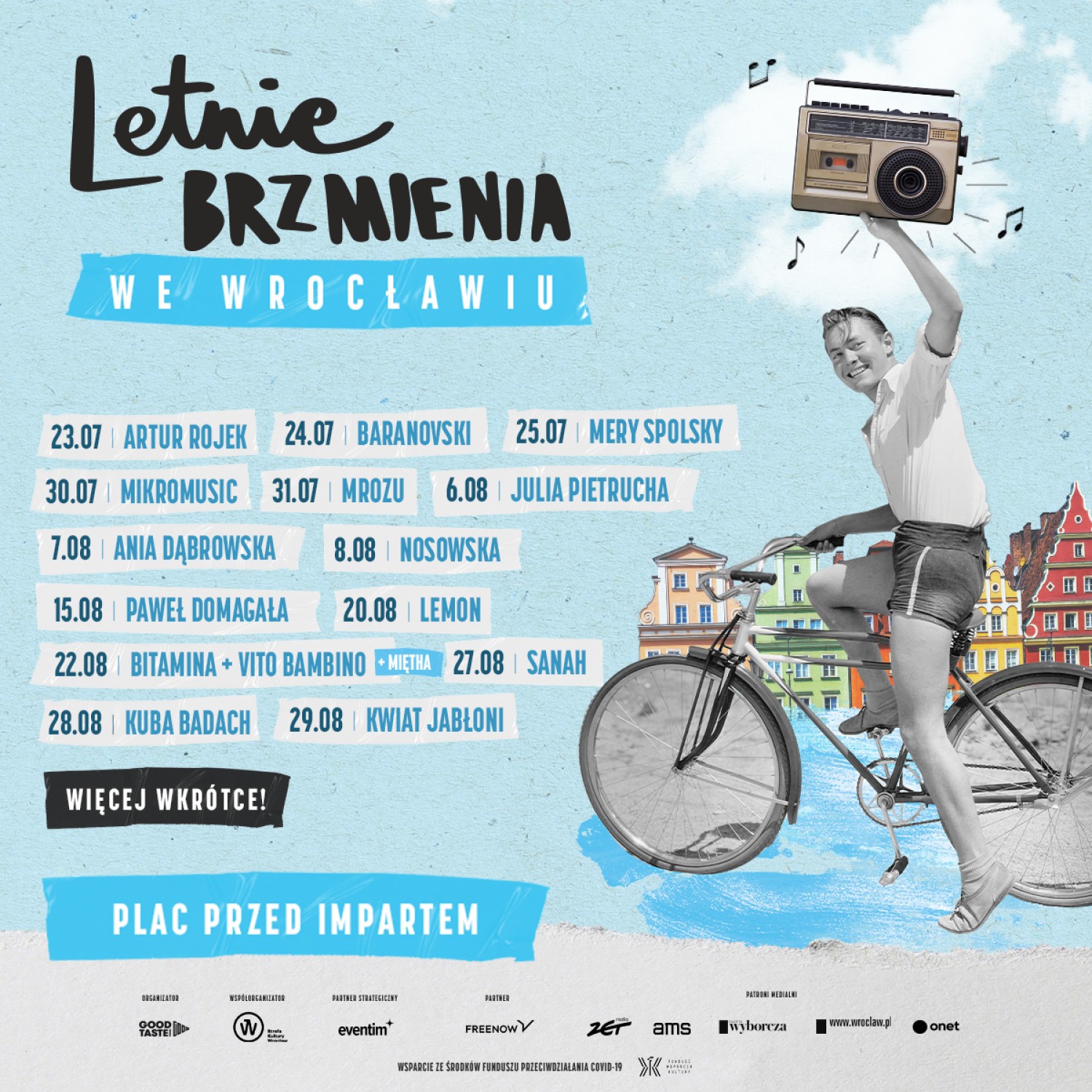 Letnie Brzmienia 2021 we Wrocławiu - program