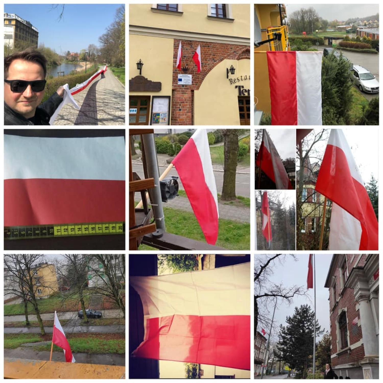 Pobili rekordy długości flag narodowych w Krośnie Odrzańskim i Gubinie! Mieszkańcy zmobilizowali się w sieci i wysyłali zdjęcia