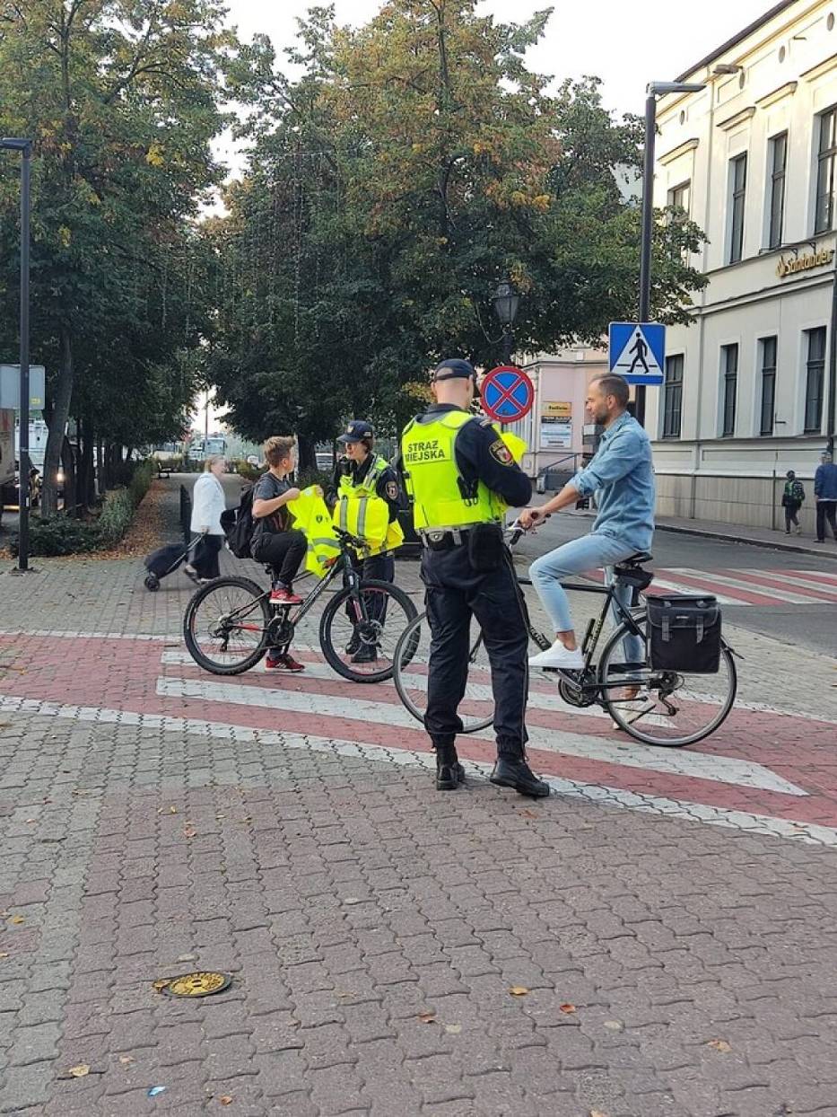 Akcja miała na celu poprawę bezpieczeństwa rowerzystów