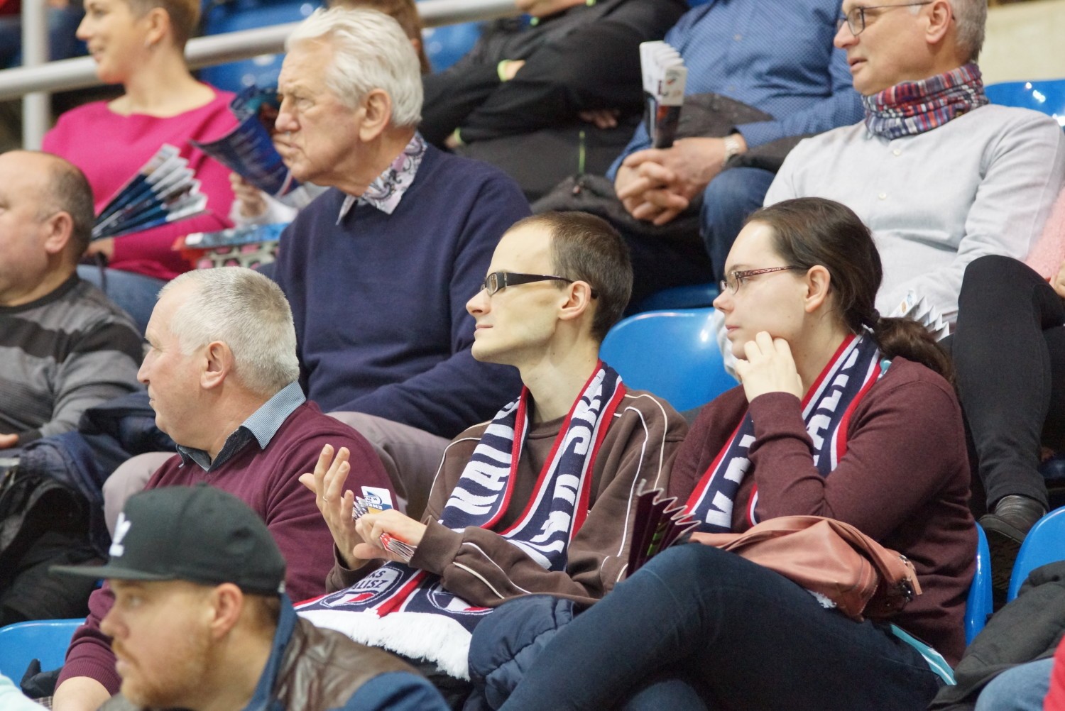 Kibice Energa MKS Kalisz podczas meczu z MMTS Kwidzyn w Pucharze Polski