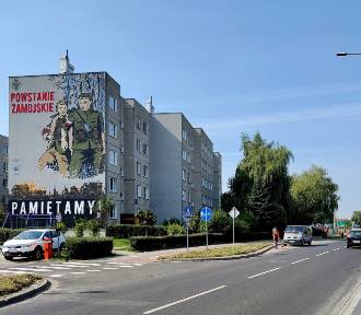 Wielki mural na bloku. Upamiętnili bohaterów Armii Krajowej i Batalionów Chłopskich  