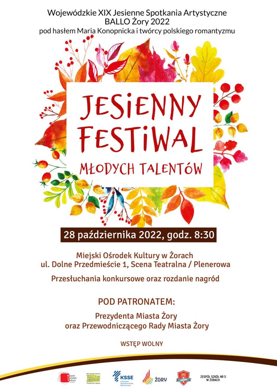 Niebawem ruszy Jesienny Festiwal Młodych Talentów w Żorach!