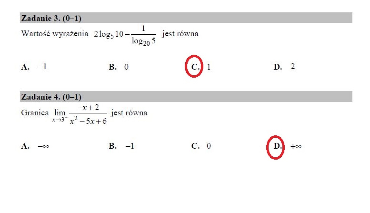 Matura 2018 matematyka poziom rozszerzony