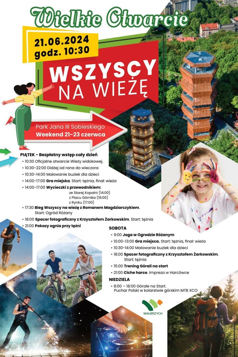 Wieża widokowa w Parku Sobieskiego w Wałbrzychu od 21 czerwca 2024 otwarta i zaprasza turystów! Widoki, mapa, parking, atrakcje