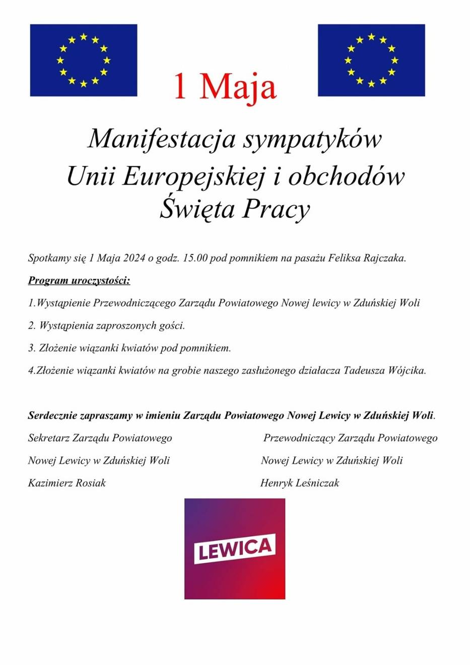 Zbliża się 1 Maja. Święto Pracy i wstąpienia Polski do  UE. Co będzie? Jak było?