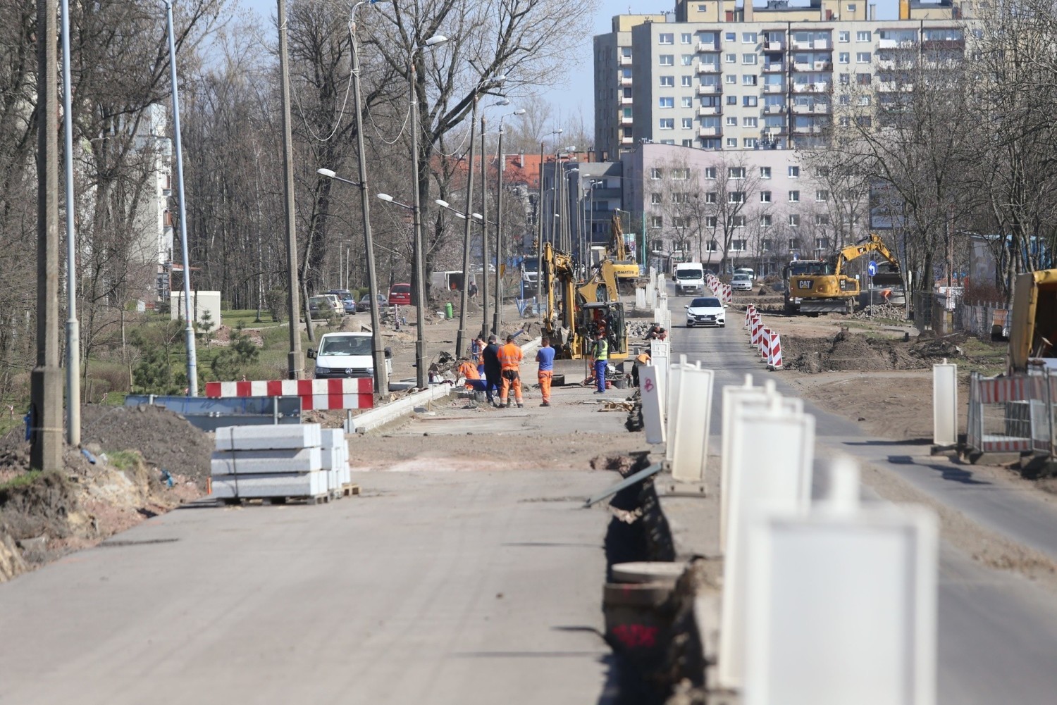 Trwa remont ulicy 3 Maja w Chorzowie