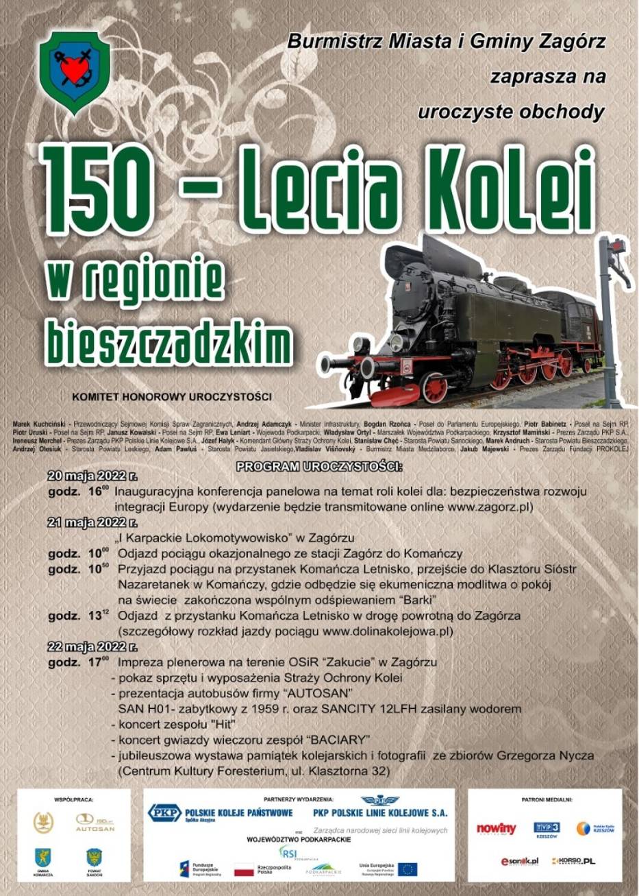 plakat 150 lat kolei