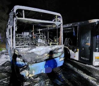 Poważny pożar w bazie PKS w Wielkopolsce. Spłonęły dwa autobusy