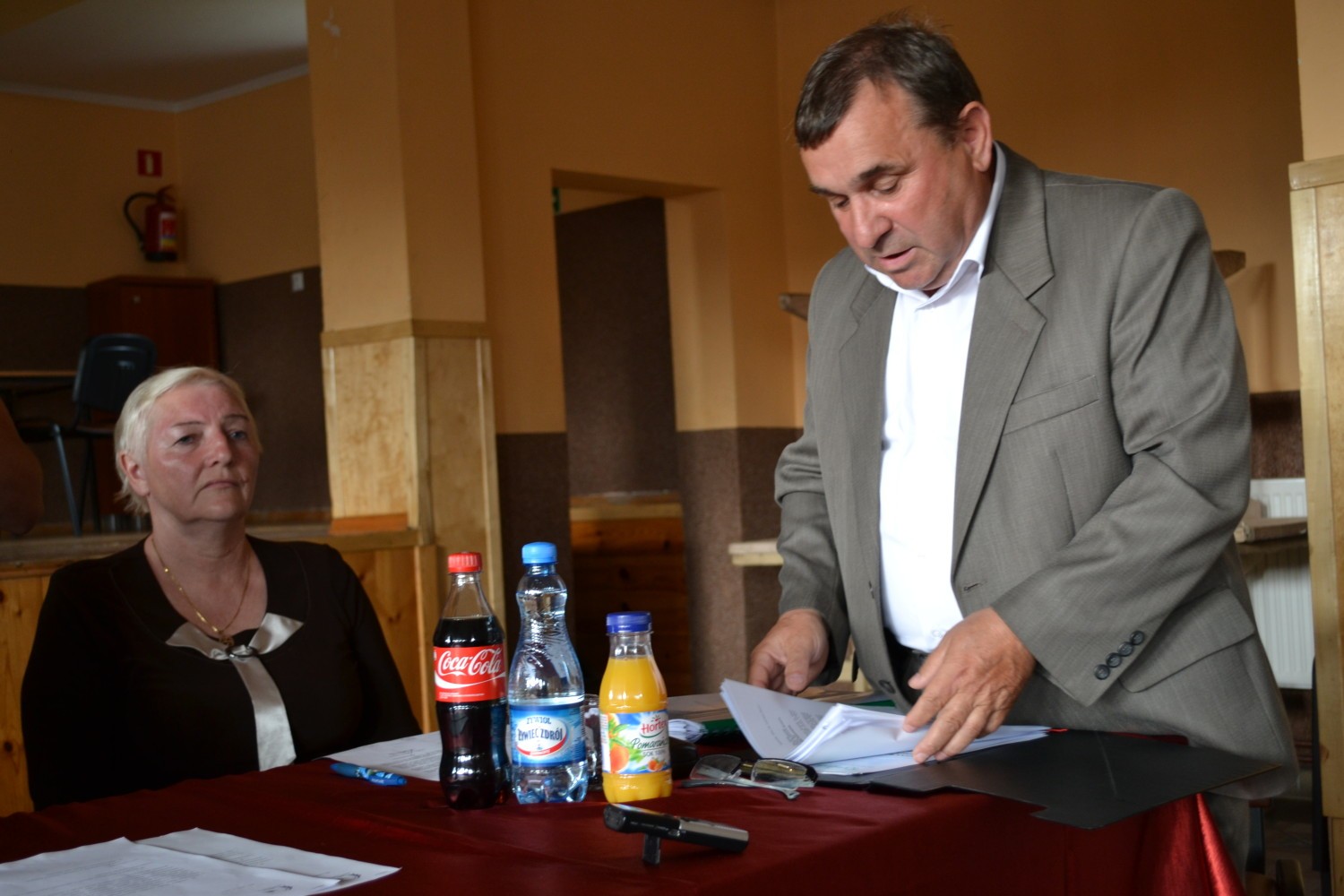 Zebranie w Brzeziu w sprawie drogi