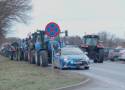 Protesty rolników na Dolnym Śląsku. Kilkaset traktorów i maszyn rolniczych wyjechało na drogi