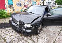 Wypadek w Opolu. Audi uderzyło w fiata. Jedna osoba jest ranna