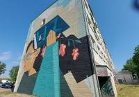 Odsłonięcie zwycięskiego muralu z okazji 20-lecia Uniwersytetu Zielonogórskiego