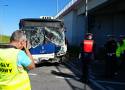 Tragiczny wypadek w Krakowie. Zderzenie autobusu MPK z autokarem prywatnego przewoźnika. Jedna osoba nie żyje