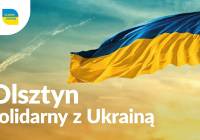 Olsztyn podświetlony barwami solidarności z Ukrainą