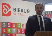 Krystian Grzesica, burmistrz Bierunia, stara się o reelekcję