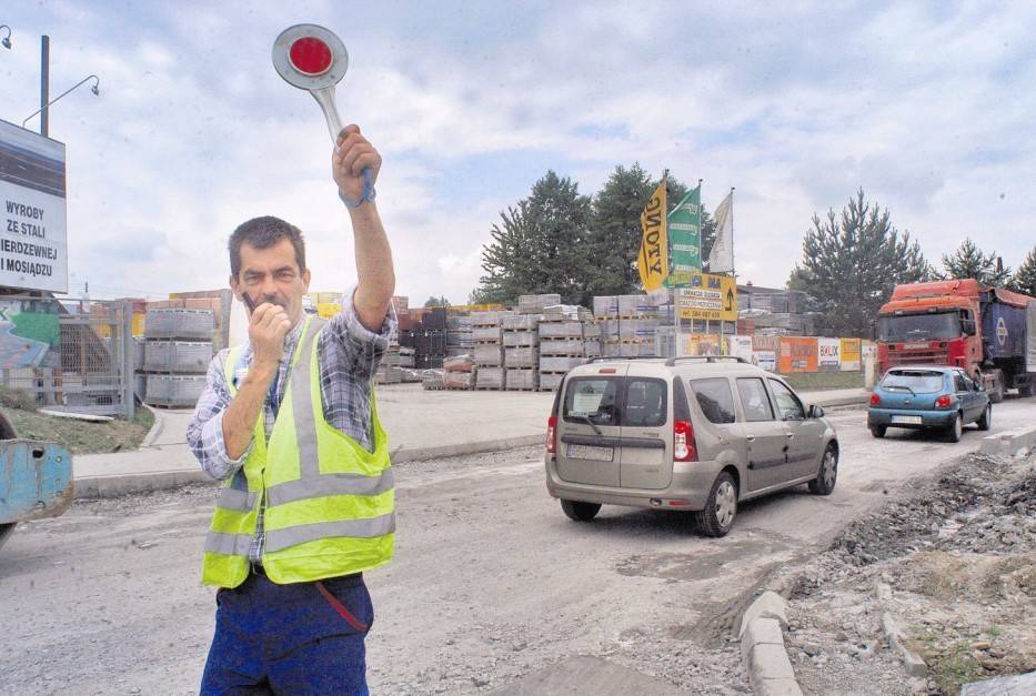 Na ulicy Ciężarowej w Skoczowie roboty idą pełną parą