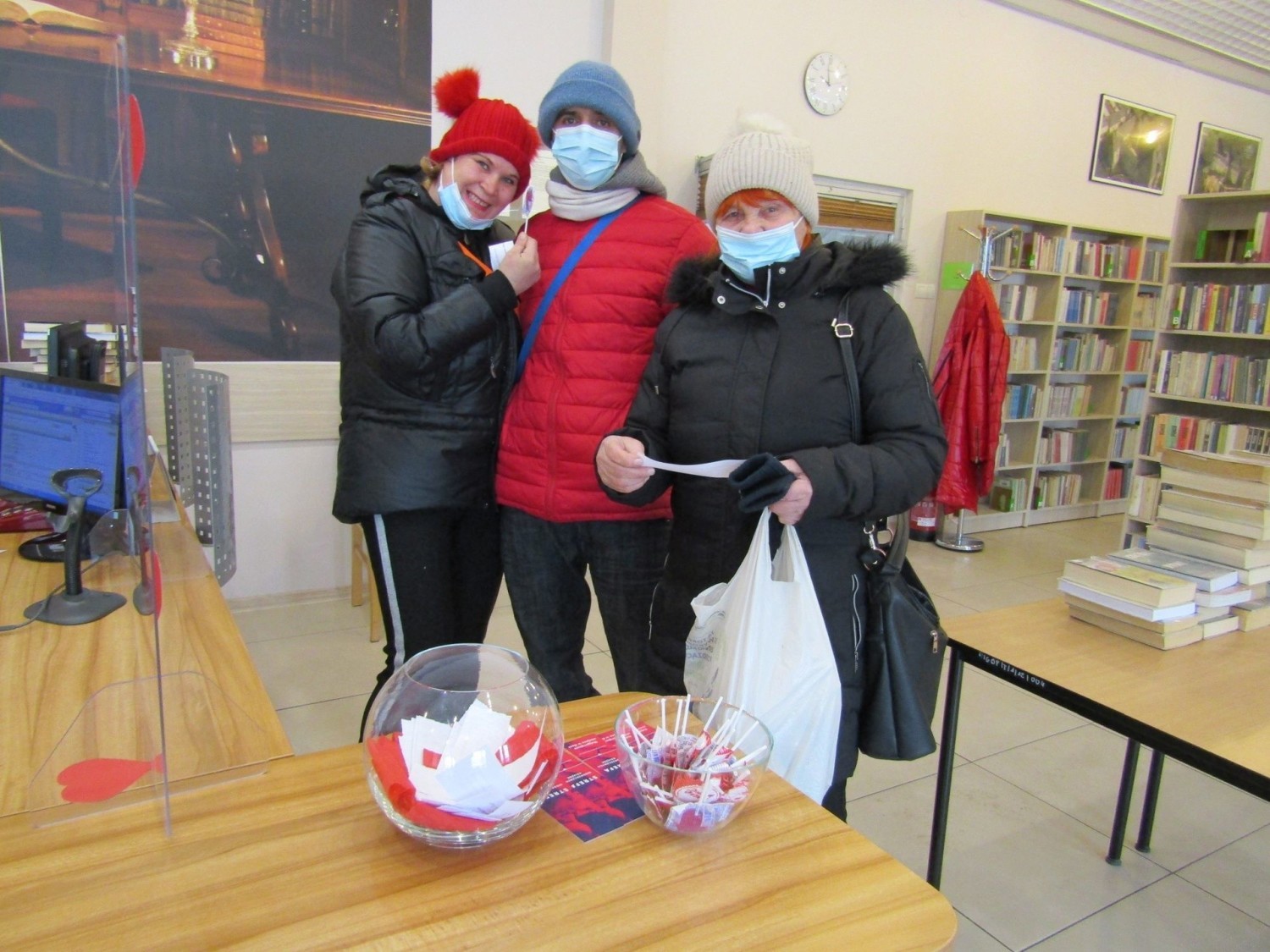 Walentynki w Bibliotece Publicznej w Pińczowie. Zobacz zdjęcia i film