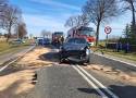 Wypadek na drodze krajowej numer 12 w Prymusowej Woli. Po zderzeniu dwóch samochodów droga była zablokowana ZDJĘCIA
