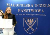 Podwójny sukces studentki uczelni w Oświęcimiu