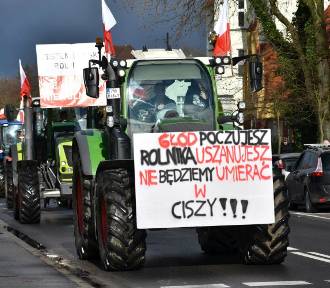 "My nie chcemy pieniędzy! My umiemy pracować!" Protest rolników w Wągrowcu! 